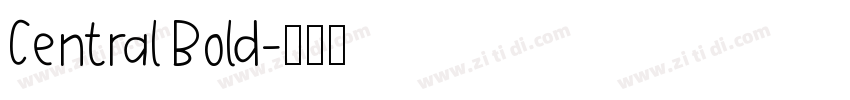 Central Bold字体转换